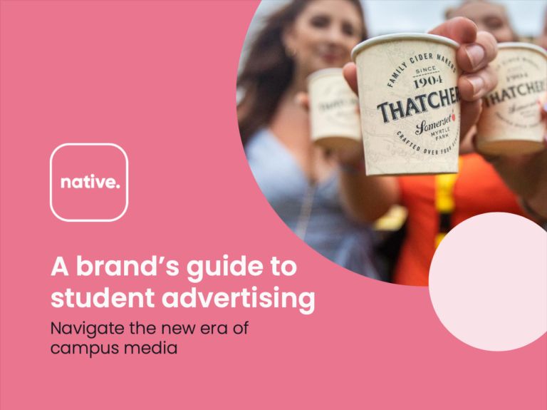Front cover of 'A brand's guide to student advertising'