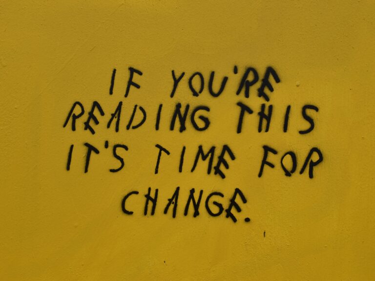Street art: if you're reading this, it's time for change.