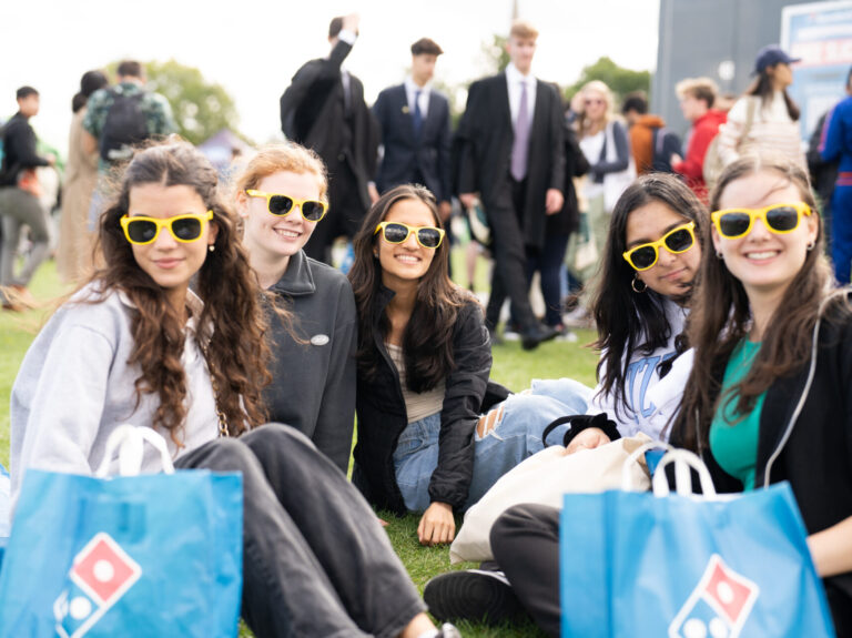 Some students enjoying Cambridge Freshers Fair 2023
